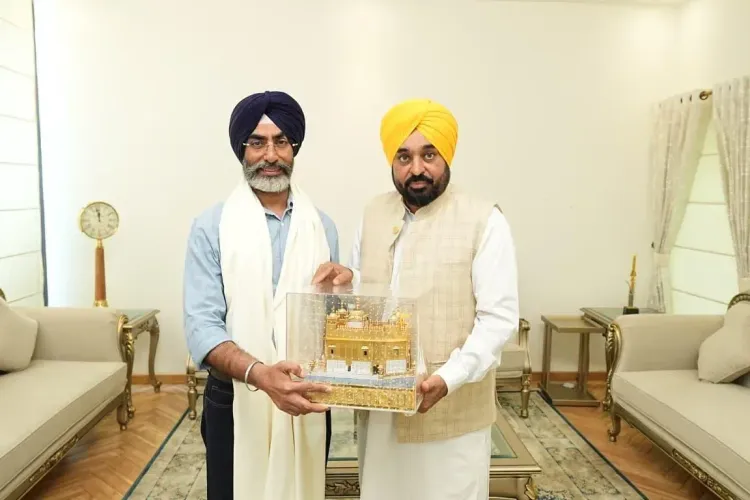 CM Bhagwant Mann Meets Everest-Summiting Canadian Sikh from Faridkot