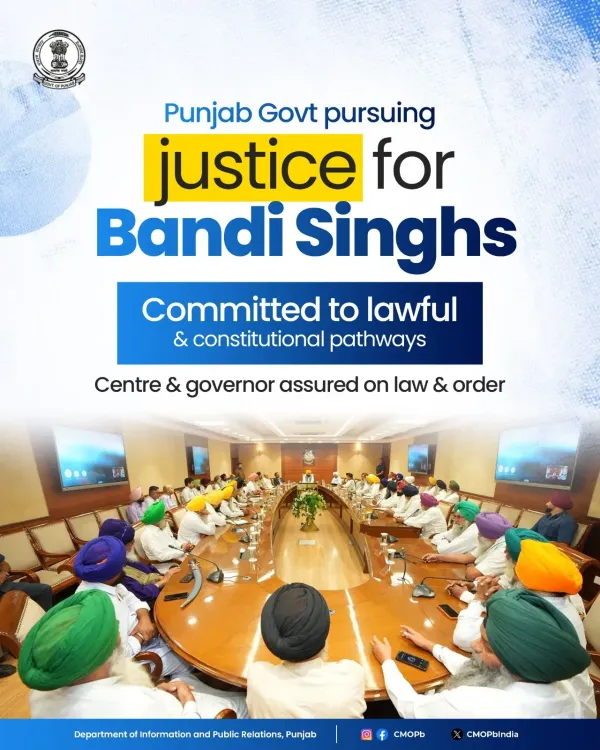 CM Bhagwant Mann vows legal push for Bandi Singhs' release