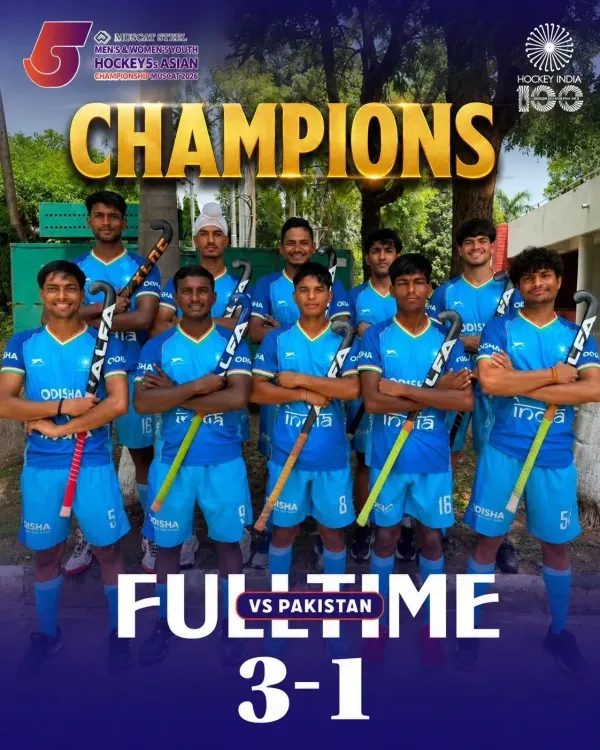 CM Bhajan Lal Congratulates India on Hockey5s Asia Gold