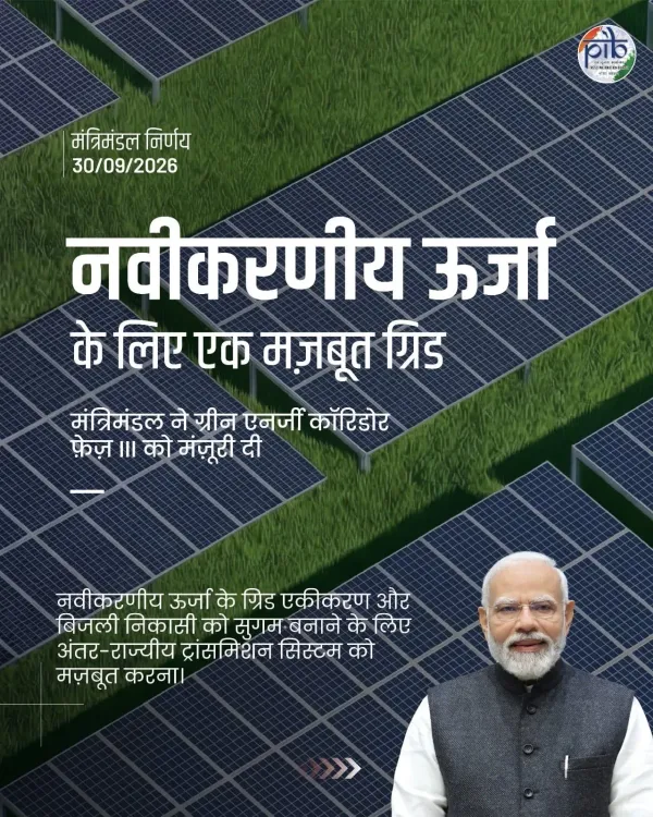 CM Bhajan Lal Hails Green Energy Corridor Phase-III Nod