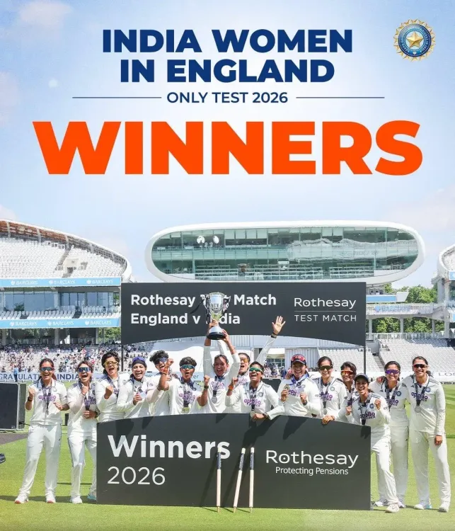 CM Bhajan Lal Hails India Women's Historic Lord's Test Win