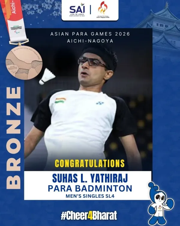 CM Bhajan Lal Hails India's Para-Badminton Bronze Winners at Asian Para Games 2026