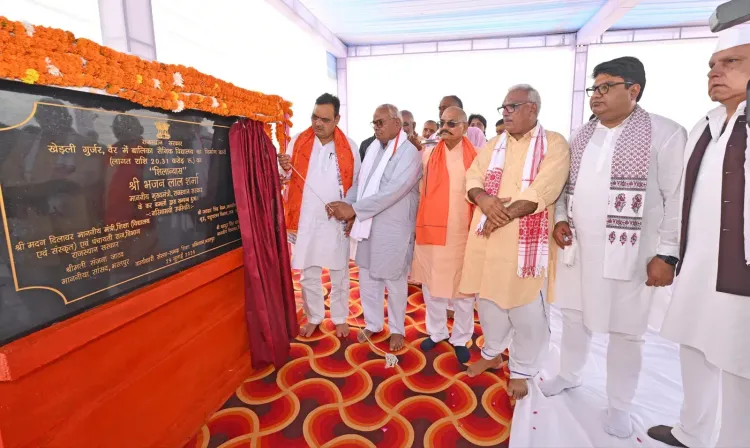 CM Bhajan Lal lays foundation of girls' military school in Bharatpur