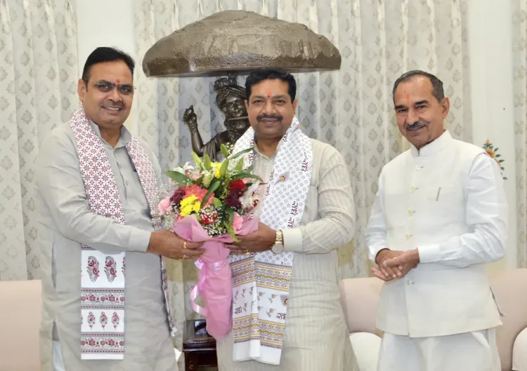 CM Bhajan Lal meets newly appointed BJP Rajasthan org secy