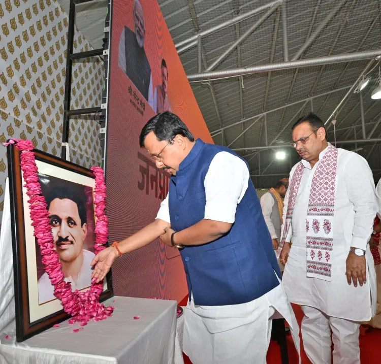 CM Bhajan Lal pays tribute to Deendayal Upadhyay on Jayanti