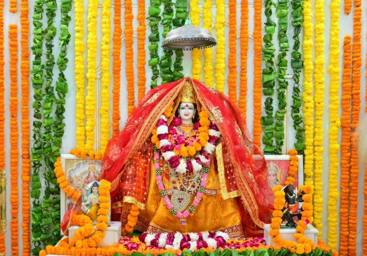 CM Bhajan Lal performs Kanya Puja on Ashtami-Navami
