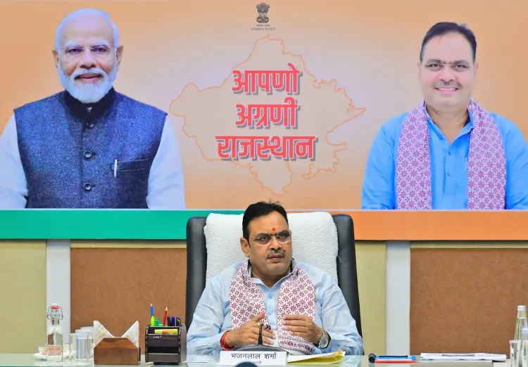 CM Bhajan Lal Reviews Rajasthan Energy Dept, Pushes Solar Schemes