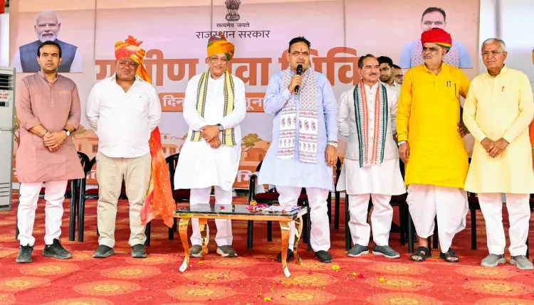 CM Bhajan Lal Reviews Rural Seva Shivir in Pali's Netra