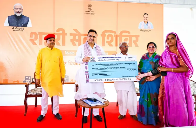 CM Bhajan Lal Reviews Seva Shivir in Udaipur, Distributes Benefits