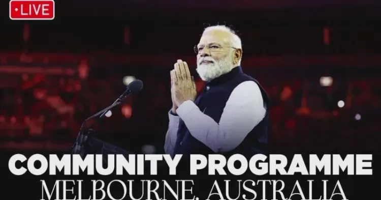CM Bhajan Lal Shares PM Modi's Melbourne Community Event Live