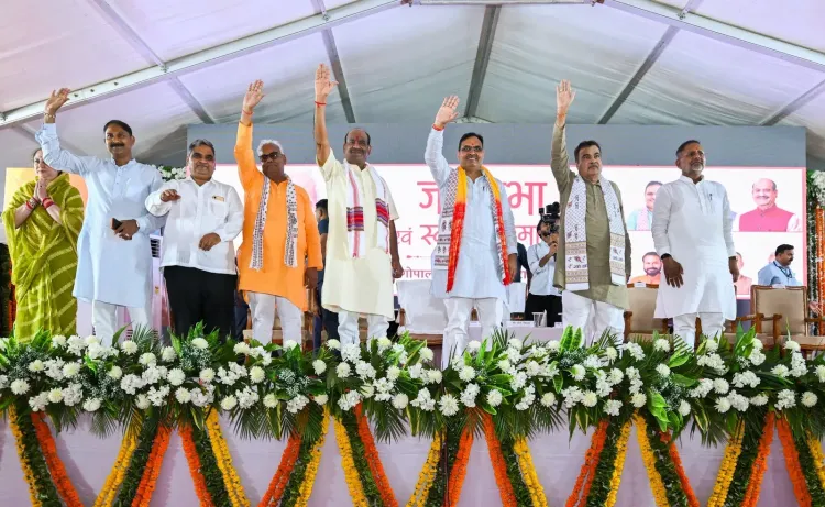 CM Bhajan Lal Sharma Addresses Rally in Kota with Om Birla, Gadkari