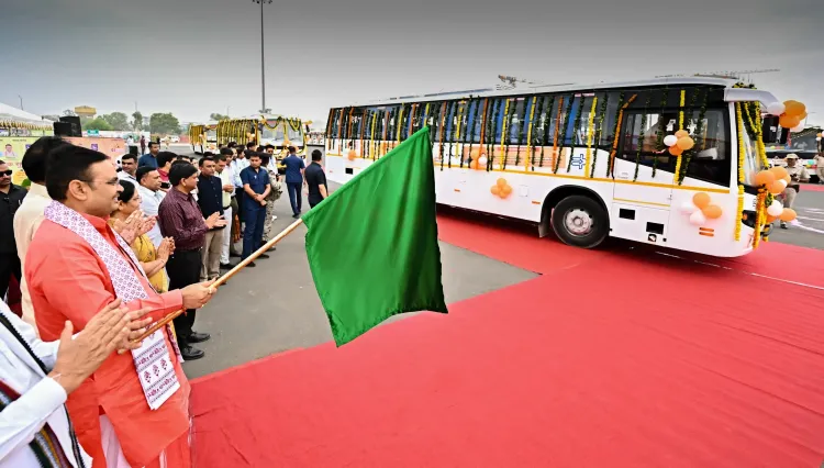 Chief Minister Bhajan Lal Sharma Launches 207 New Buses on Rajasthan Day