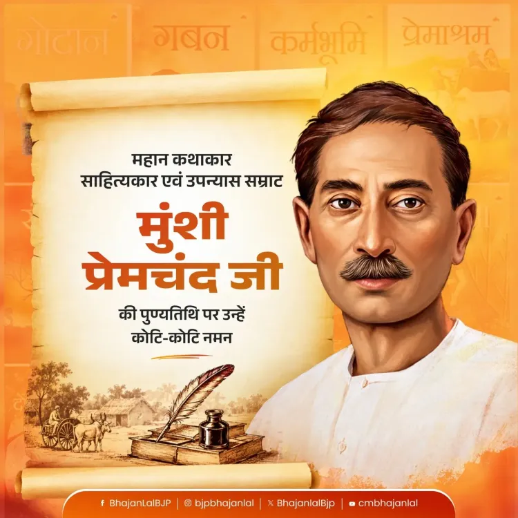 CM Bhajan Lal Sharma pays tribute to Munshi Premchand