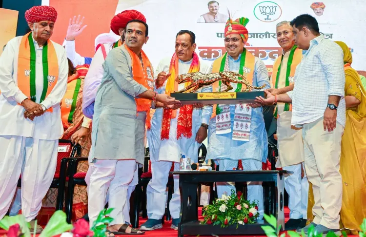 CM Bhajan Lal Sharma rallies BJP workers in Sumerpur for panchayat push