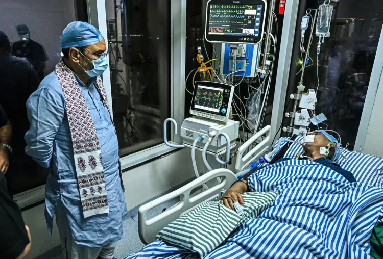 CM Bhajan Lal visits ailing Behror MLA at Mahatma Gandhi Hospital