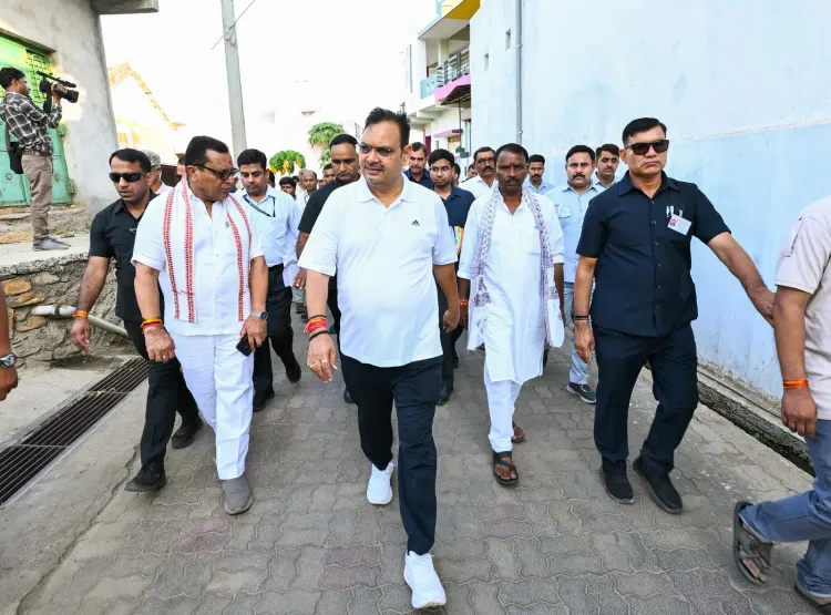 CM Bhajan Lal Visits Dungarpur Village, Pushes Vikasit Rajasthan