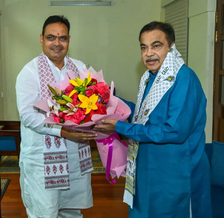 CM Bhajanlal meets Gadkari, reviews Rajasthan highway projects
