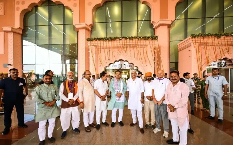 CM Bhajanlal Reviews Jodhpur Airport Ahead of PM Modi Visit