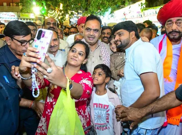 CM Bhajanlal Sharma Walks Nakki Lake, Mall Road in Mount Abu