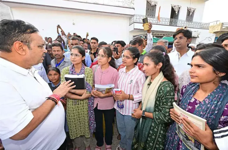 CM Bhajanlal visits Tilanesh village, announces road, library and pond works