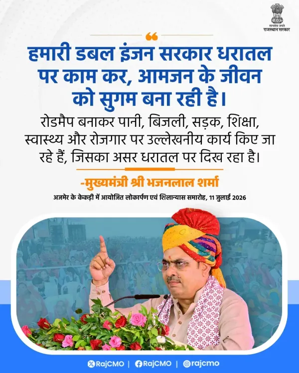CM Bhajanlal's Rajasthan: Double Engine Govt Easing Lives