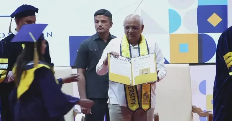 CM Bhupendra Patel Attends K.N. University's First Convocation in Ahmedabad