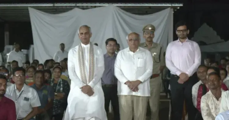 CM Bhupendra Patel Attends Night Sabha in Navsari's Khergam