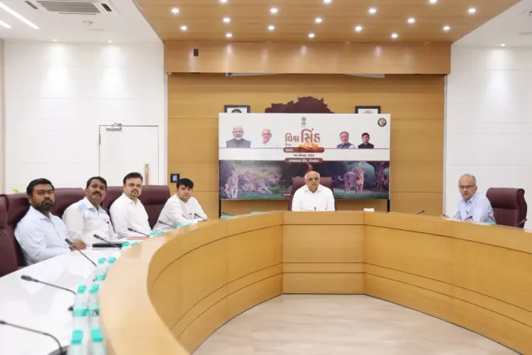 CM Bhupendra Patel Champions Asiatic Lion Conservation on World Lion Day