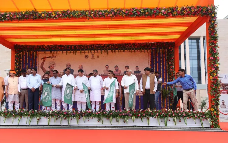 CM Bhupendra Patel flags off 139 buses for tribal students in Gujarat
