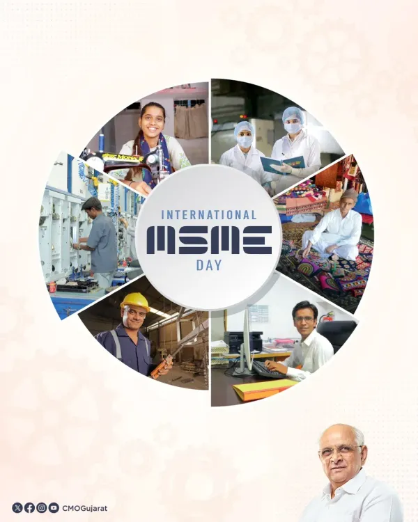 CM Bhupendra Patel Hails Gujarat MSMEs on International MSME Day
