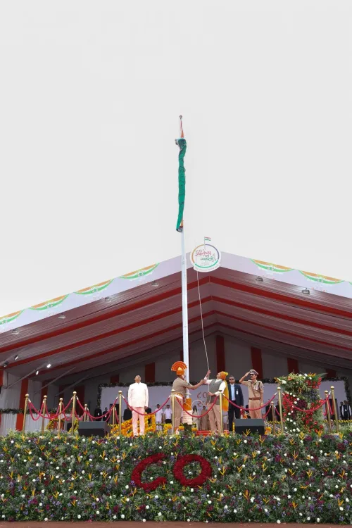 CM Bhupendra Patel Hoists Tricolour at Gujarat's 80th Independence Day Celebration in Amreli