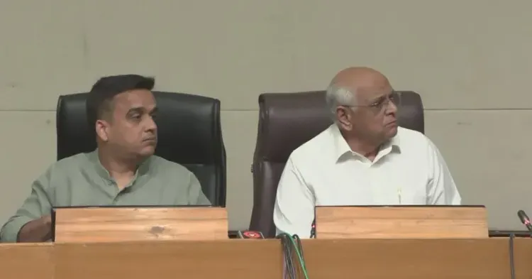 CM Bhupendra Patel Holds Press Conference at Gandhinagar Secretariat