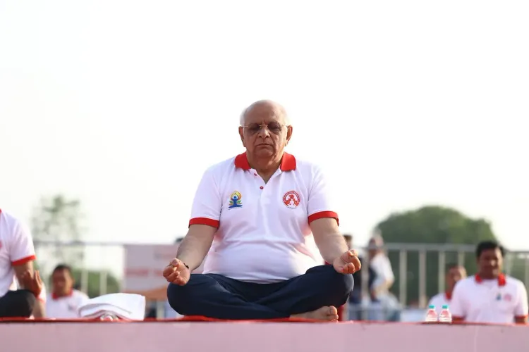 CM Bhupendra Patel joins Yoga Day event at Mansa, Gujarat