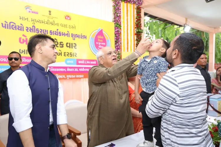 CM Bhupendra Patel Launches Gujarat-Wide Pulse Polio Drive from Gandhinagar