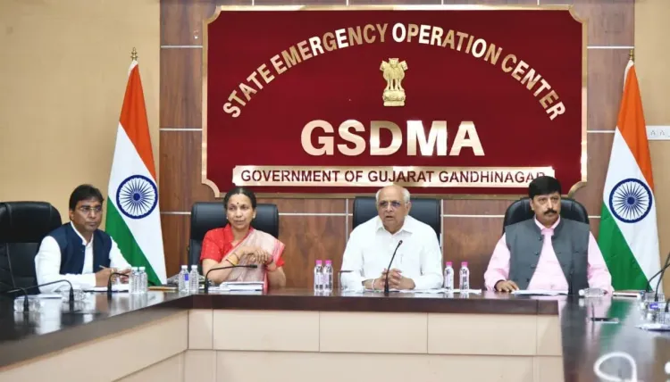 CM Bhupendra Patel Reviews South Gujarat Flood Crisis from Gandhinagar