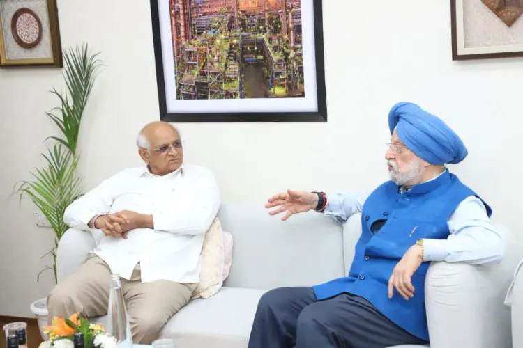 CM Bhupendra Patel Thanks Hardeep Puri for Birthday Wishes