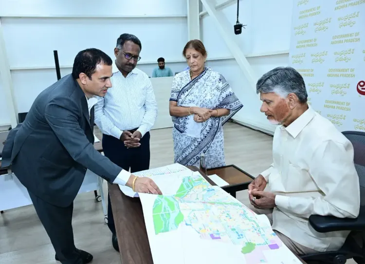 CM Chandrababu Chairs CRDA Meet on Amaravati Bank HQs