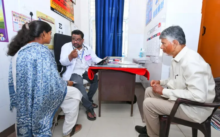 CM Chandrababu inspects Sanjeevani digital PHC in Chittoor