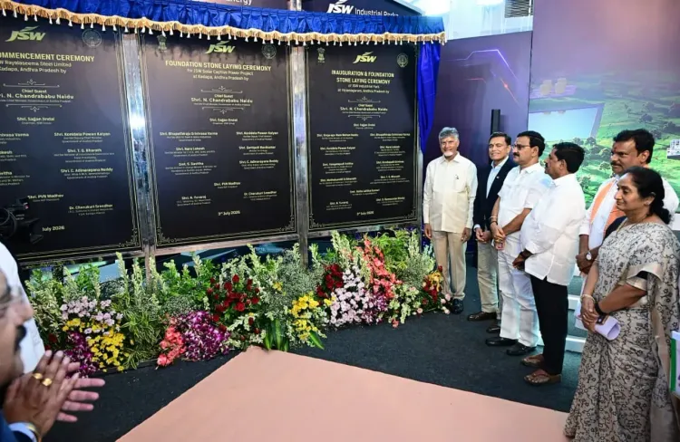 CM Chandrababu Launches Rayalaseema Steel Plant Works