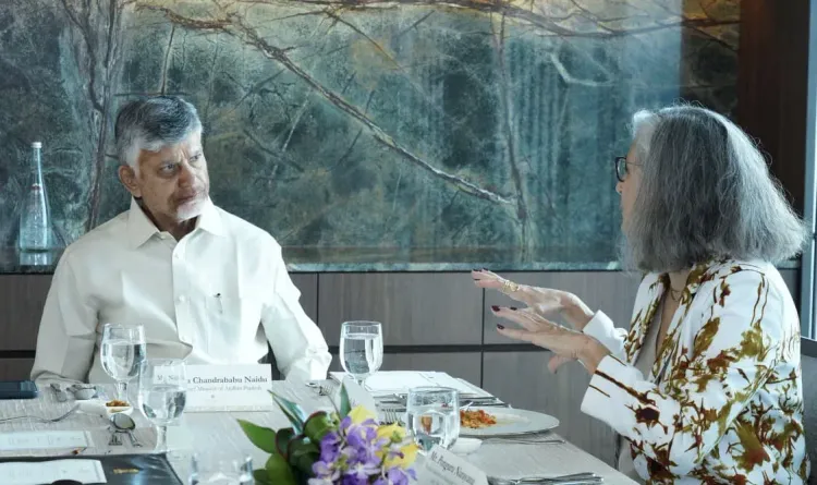 CM Chandrababu Naidu Meets UN-Habitat Chief in Singapore