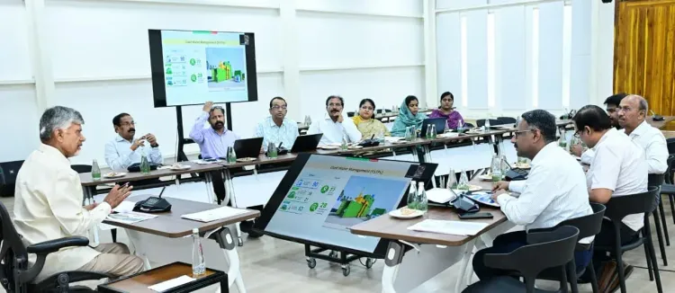 CM Chandrababu Reviews Swarna Andhra-Swachh Andhra Drive