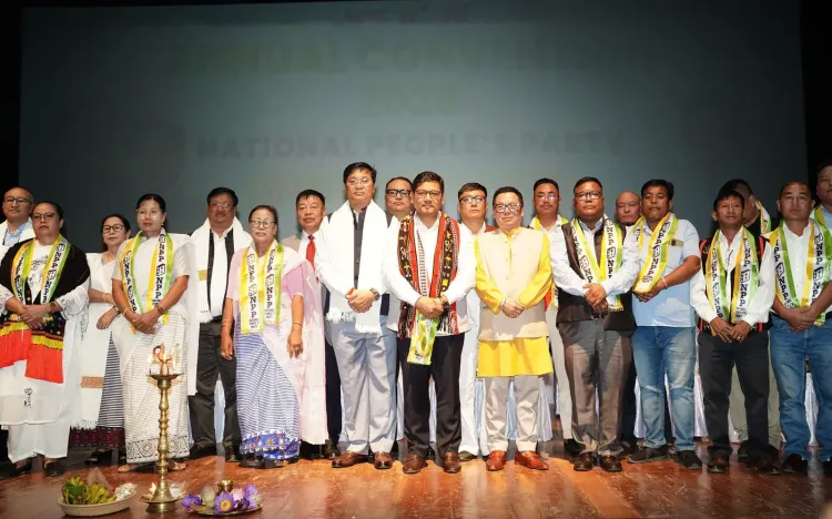 CM Conrad Sangma addresses NPP Annual Convention in Imphal
