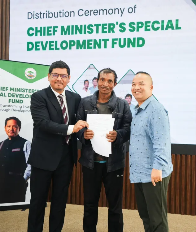 CM Conrad Sangma Distributes CMSDF Sanctions, Flags Off School Buses