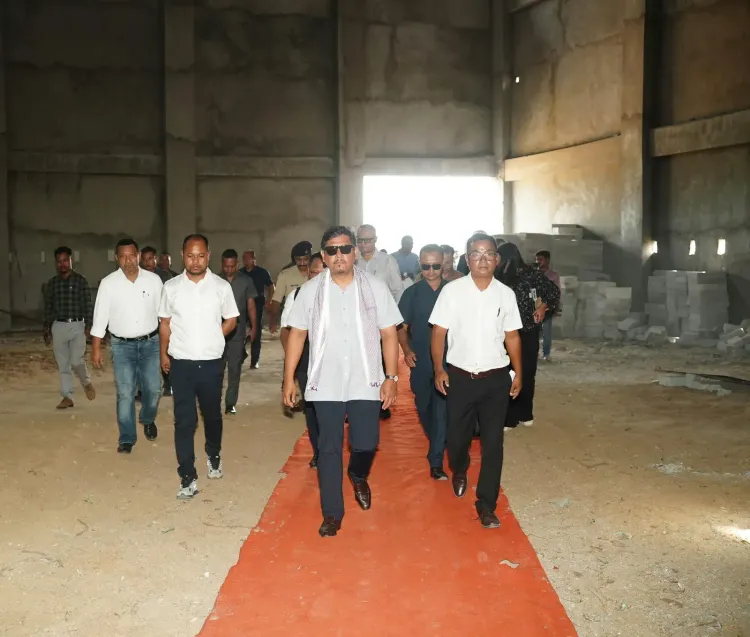 CM Conrad Sangma inspects ₹9.4 Cr indoor hall in Williamnagar