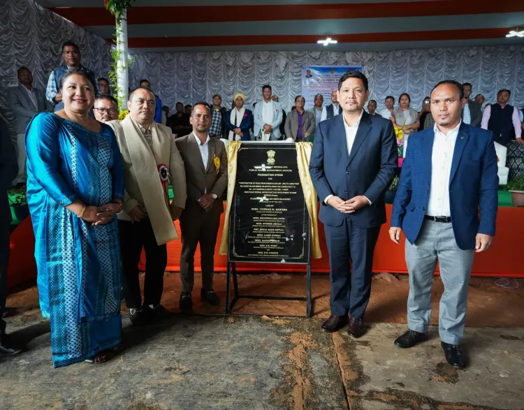CM Conrad Sangma Lays Foundation for ₹76-Cr Meghalaya Road