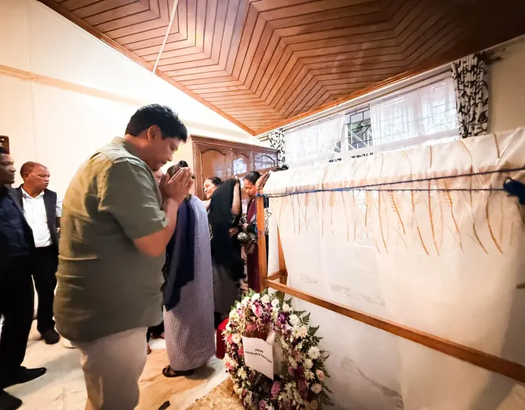 CM Conrad Sangma Pays Respects to Deputy CM Dhar's Mother