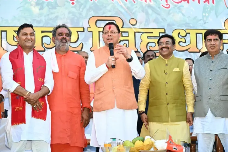 CM Dhami at Haridwar Mango Fest, Flags Farm Subsidies