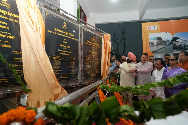 CM Dhami at Harrwala Station Launch Under Amrit Bharat Scheme