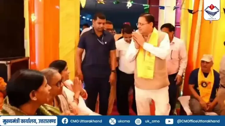 CM Dhami attends Shiv Mahapuran Katha in Dehradun