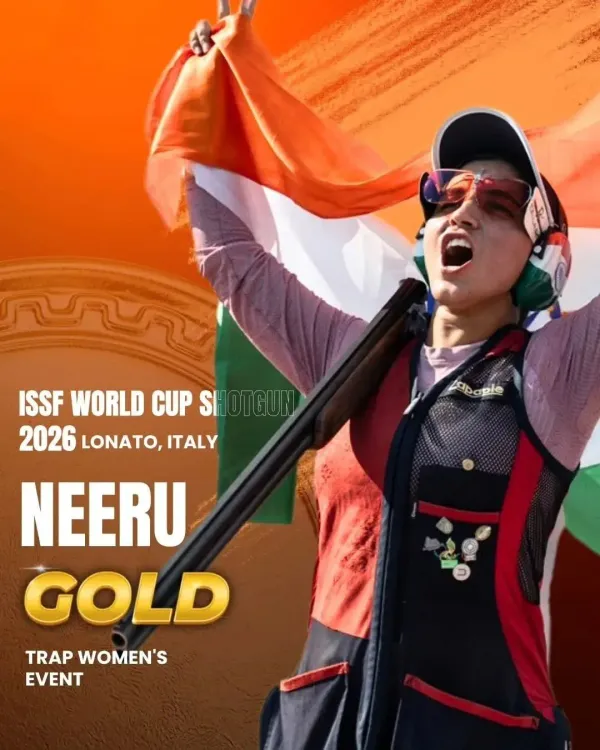 CM Dhami Congratulates Neeru Dhanda on ISSF Shotgun World Cup Gold